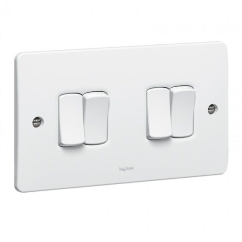 Legrand Synergy Switch 4 Gang 2 Way