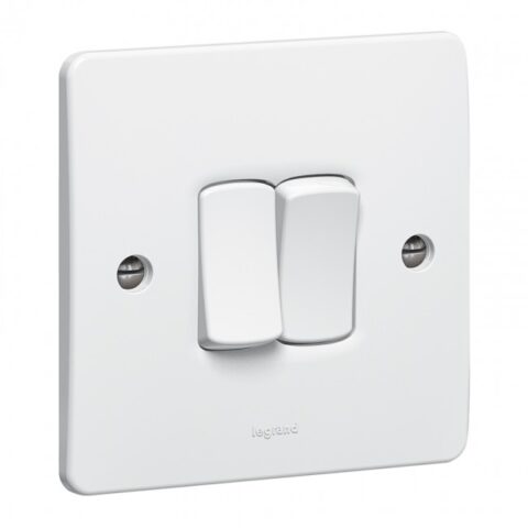 Legrand Synergy Switch 2 Gang 2 Way