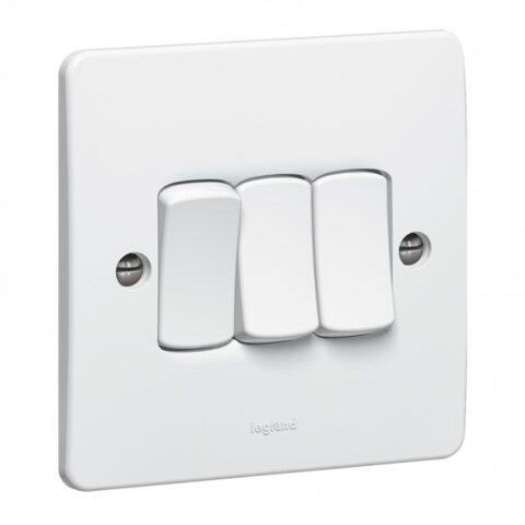 Legrand Synergy Switch 3 Gang 2 Way